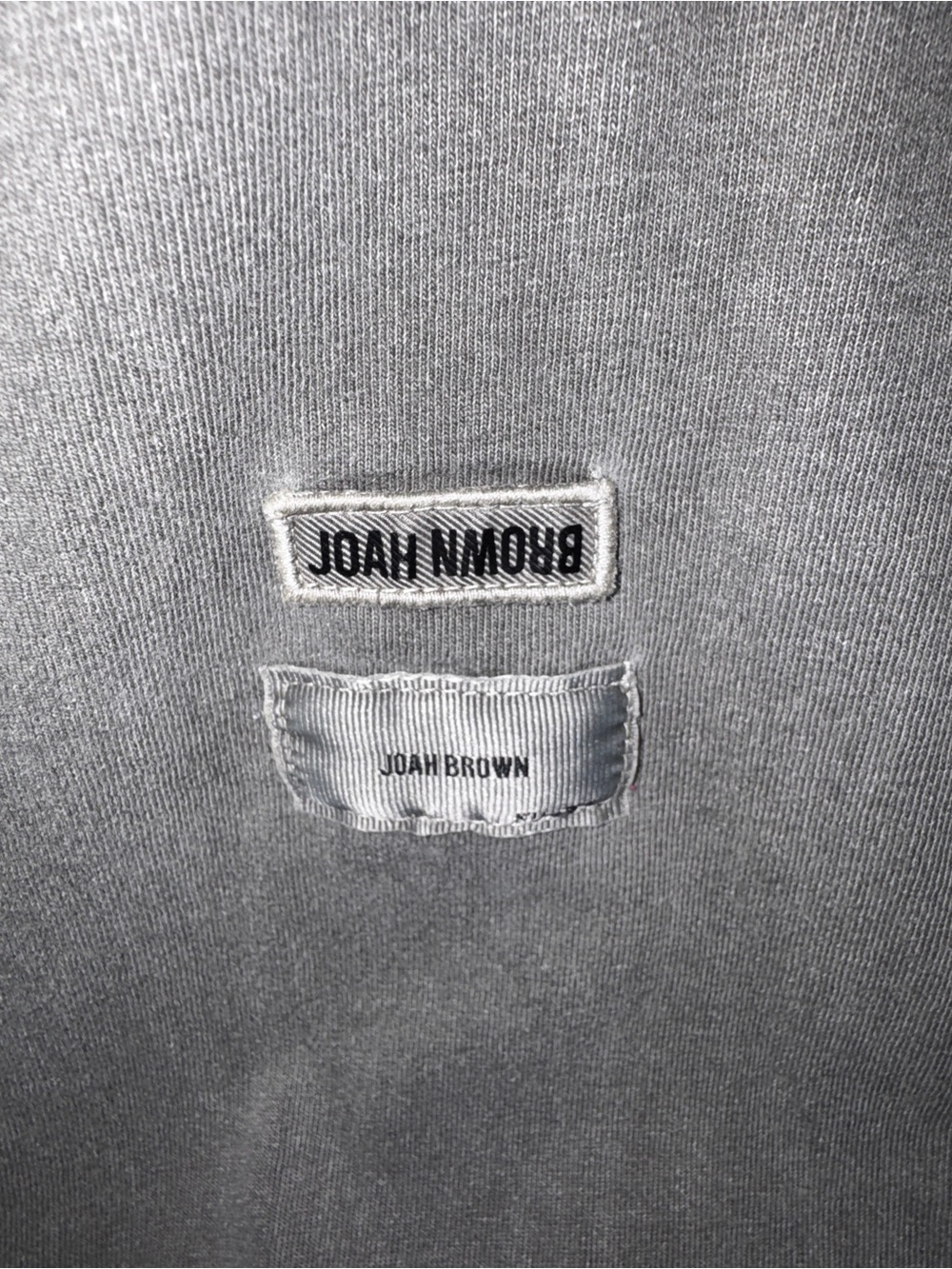 JOAH BROWN 🩶 Vintage Panel Long Sleeve Haze Cotton S/M Oversized 🪷 Pristine! - Picture 12 of 15